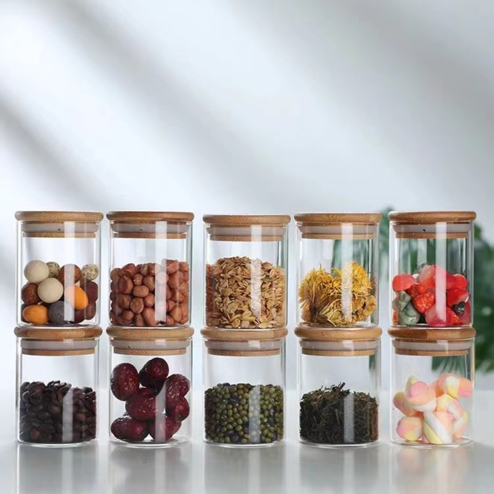 Food Snacks Candy - Glas Lebensmittel Vorrats behälter mit aus