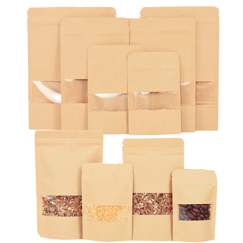 Food Snacks Candy - 20/50 stücke Kraft Papier Zip-Lock Beutel