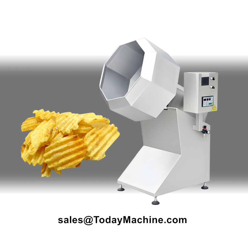 Food Snacks Candy - Automatischer Snack-Nuss-Trommel-Aroma, bonbonbeschichtete Erdnüsse, achteckiger Gewürzmixer