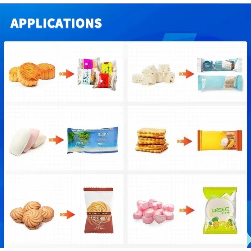 Automatische Kissenverpackungs – Food Snacks Candy Bewertung und Preis
