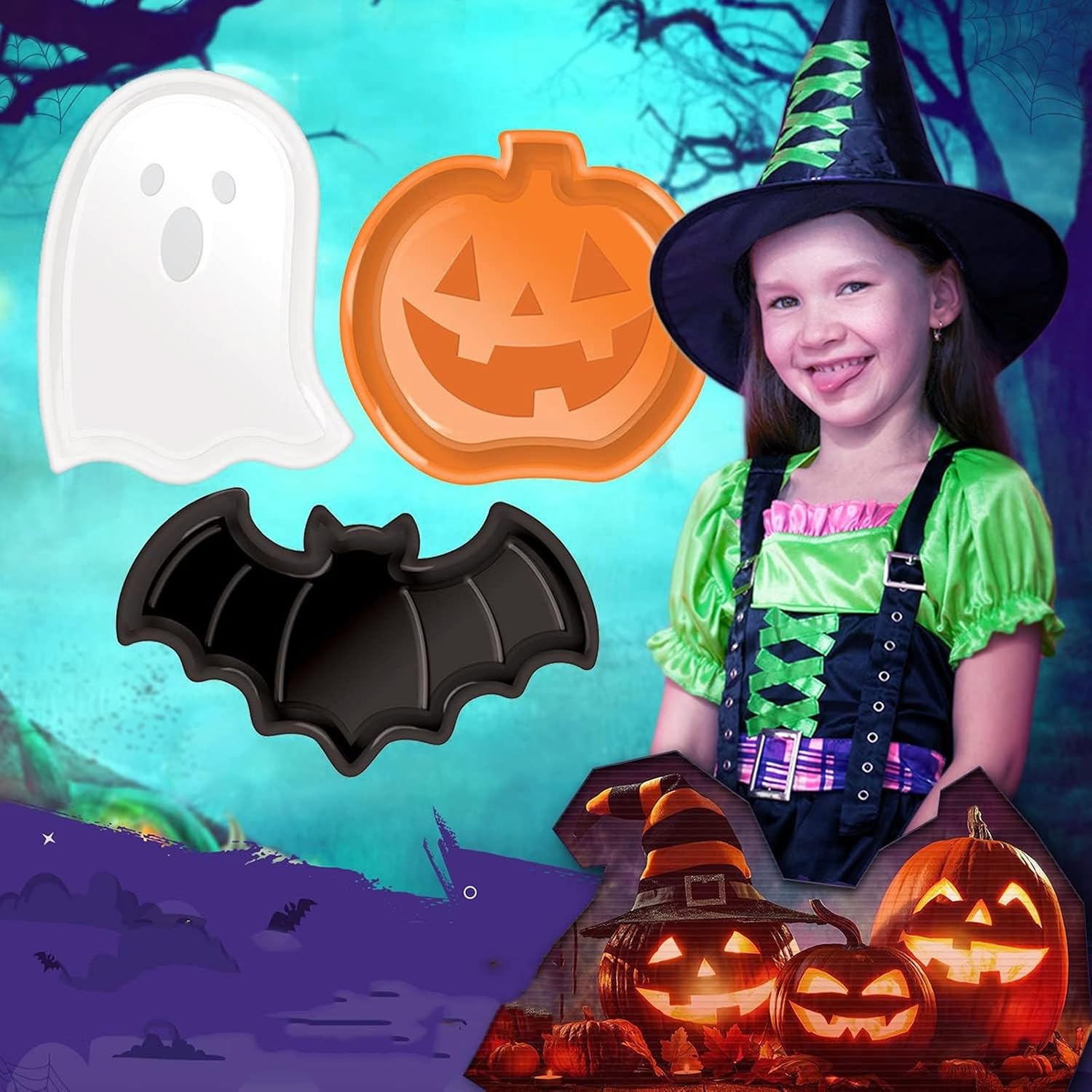 Niedliche Halloween-Serviertel – Food Snacks Candy Bewertung und Preis