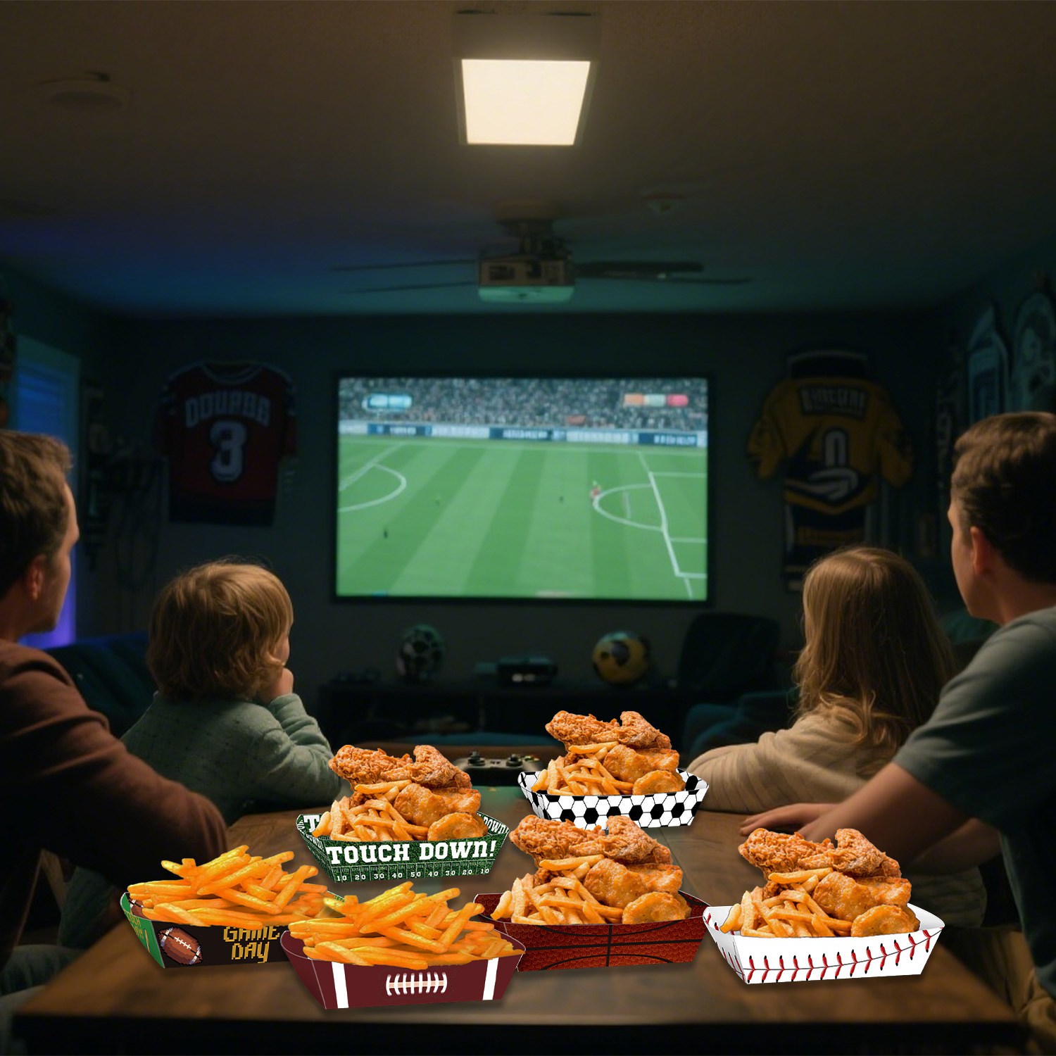 Sportball-Servierplatte Themen – Food Snacks Candy Bewertung und Preis